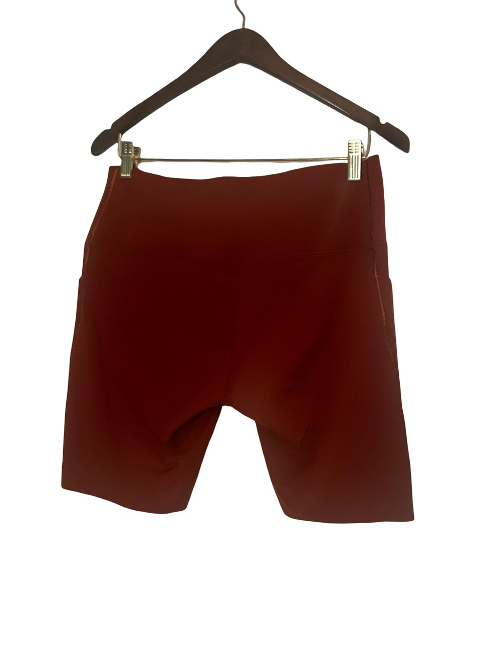 Women’s High-Rise Bike Shorts - Dark Orange